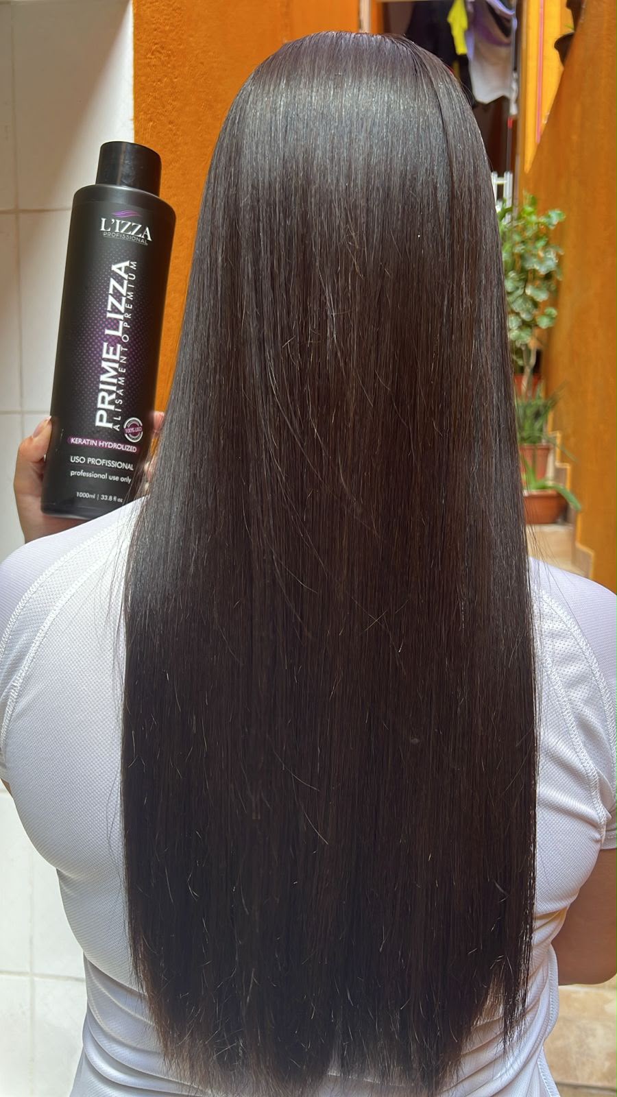 Depois: Comprimento liso com Prime Lizza