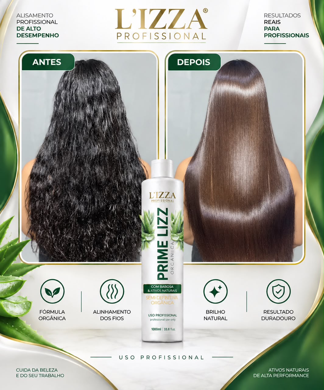 Prime Lizz Orgânica — redução de volume sem formol